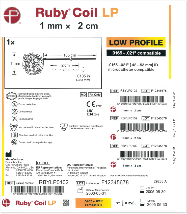 Étiquette du produit