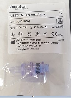 Valve dans son blister